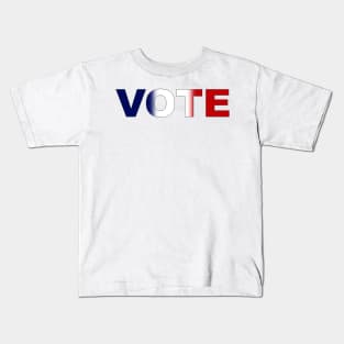 Vote Red White and Blue Soft Gradient Blend Kids T-Shirt